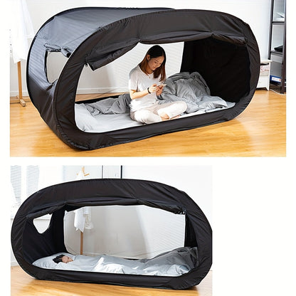 Portable Tent Bed with Full Zipper Closure and Water Repellent Polyester, Insect Protection