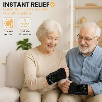 Wrist Massage Wrap with Heat and Vibration, Rechargeable
