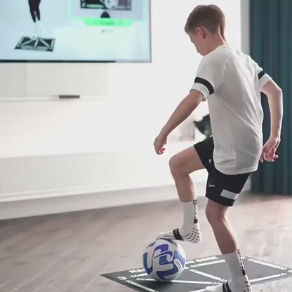 Soccer Training Mat with Video Program and Grip Socks for Youth Skill Development