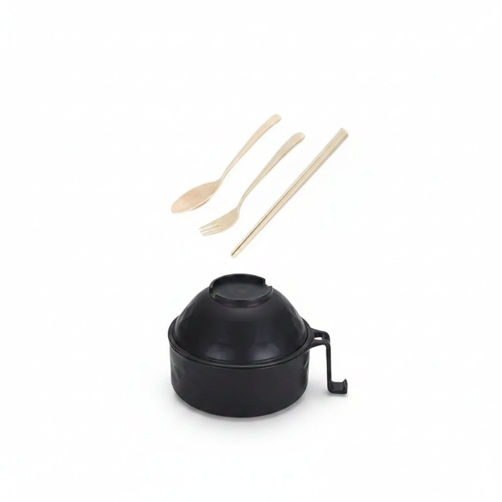 6PC/Set Microwave Ramen Bowl Set, Ramen Noodle Cooker with Lid & Handle,Perfect for Home, Office, Dorm, or College Tableware allveramart