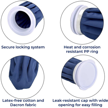 Reusable Hot and Cold Gel Pack with Moldable Design and Insulated Cover