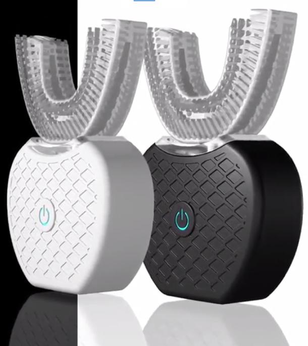 U-Shaped Electric Toothbrush with 360 Coverage and Blue Light Stain Re ...