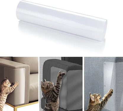 Clear Adhesive Furniture Protector Sheet for Cat Scratching, 17.7 x 11.8 Inches