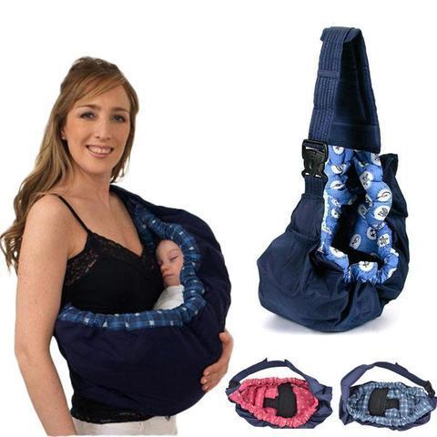 Newborn Sling Carrier with Padded Shoulder Strap and Nursing Access, Machine Washable