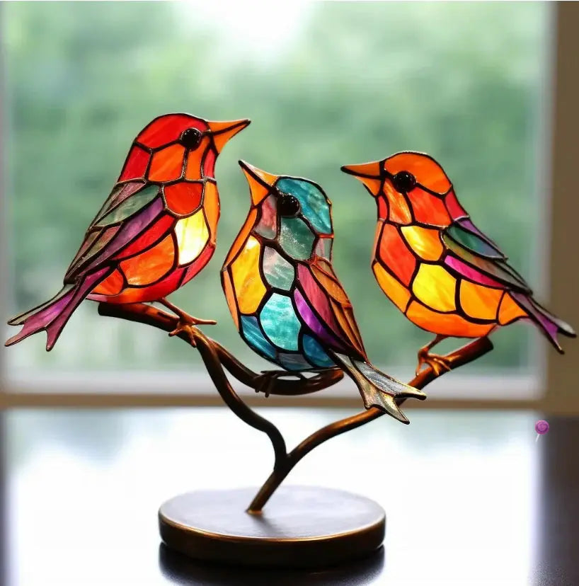 Light Reflecting Bird Window Ornament with Suction Attachment