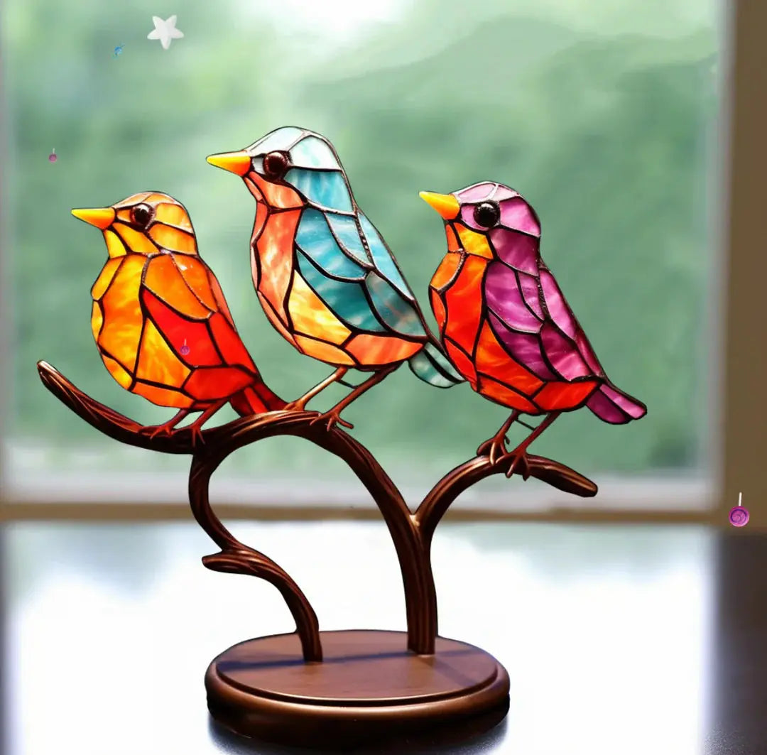 Light Reflecting Bird Window Ornament with Suction Attachment