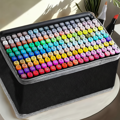 Alkoholmarker Set 168 Farben doppelseitig -    Zorenza