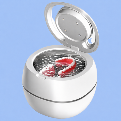 Ultrasonic Denture Cleaning Device with Vibration Technology