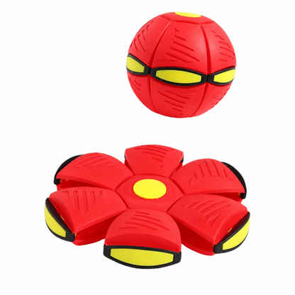 Dual Shape Flying Disc and Bouncing Ball for Kids and Pets