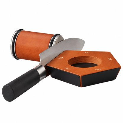 Rolling Knife Sharpener with 12° and 20° Magnetic Guides