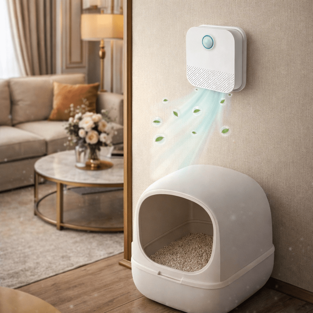 Automatic Cat Litter Odor Neutralizer with Motion Sensor and Dust Reduction