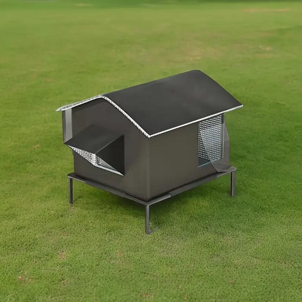 Elevated Pet Bed with Moisture Resistant Oxford Fabric and Steel Frame for Cats and Dogs