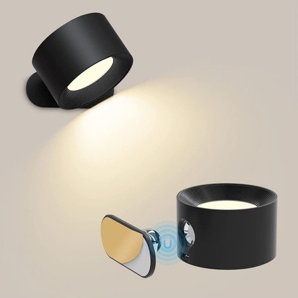Rotatable Magnetic Wall Lamp with 360° Adjustment and 12-Hour Battery