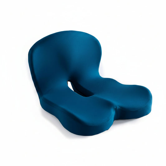 Memory Foam Seat Cushion with Non-Slip Base and Washable Cover