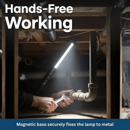 Magnetic Inspection Lamp for Mechanics - Rechargeable LED Work Light with Stepless Dimming