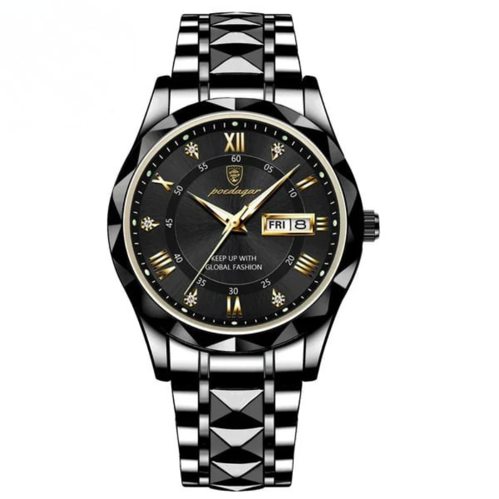 Luxury Mens Watch, Japanese Miyota Quartz, 316L Stainless Steel Case