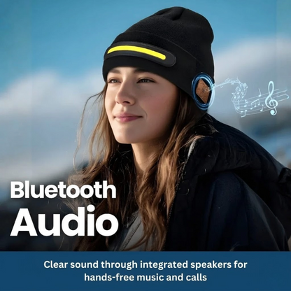 BeamTune Headlamp Beanie with Bluetooth Music