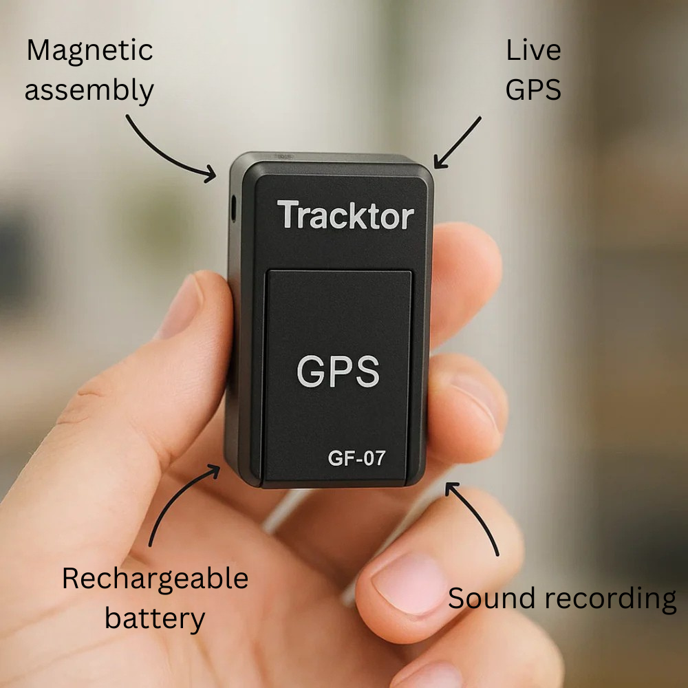 Obsetic Tracktor Mini GPS Tracker with Sound, Magnet, and Live Tracking