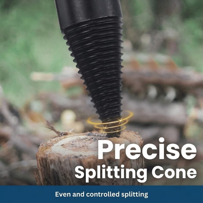 Obsetic EasyWoodSplit Firewood Drill Bit, Carbon Steel Wood Splitter