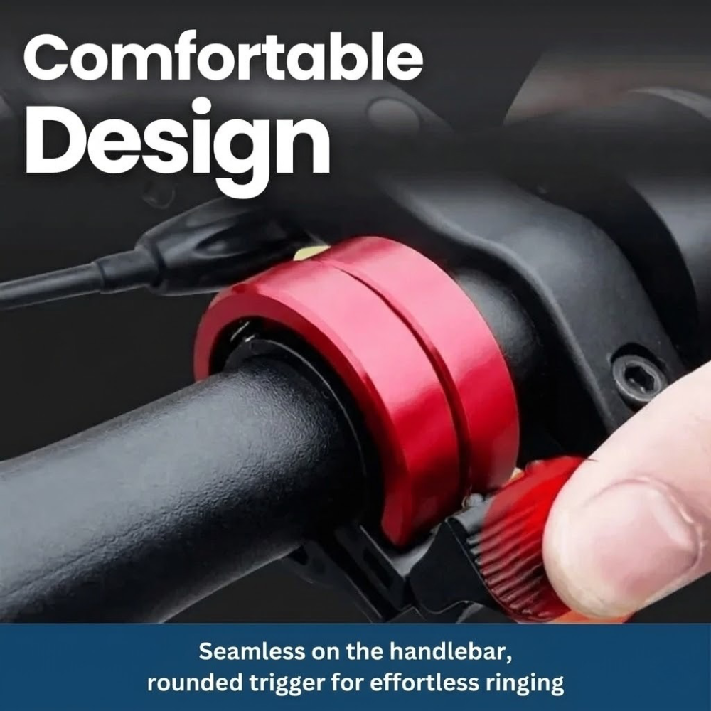 Obsetic MiniBell Compact Bike Bell, Invisible Aluminum Design