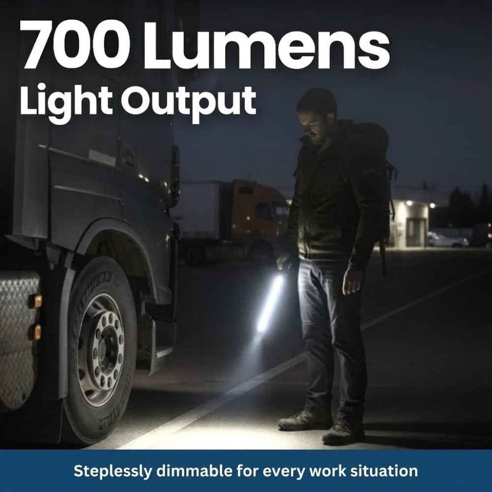 Magnetic Inspection Lamp for Mechanics - Rechargeable LED Work Light with Stepless Dimming