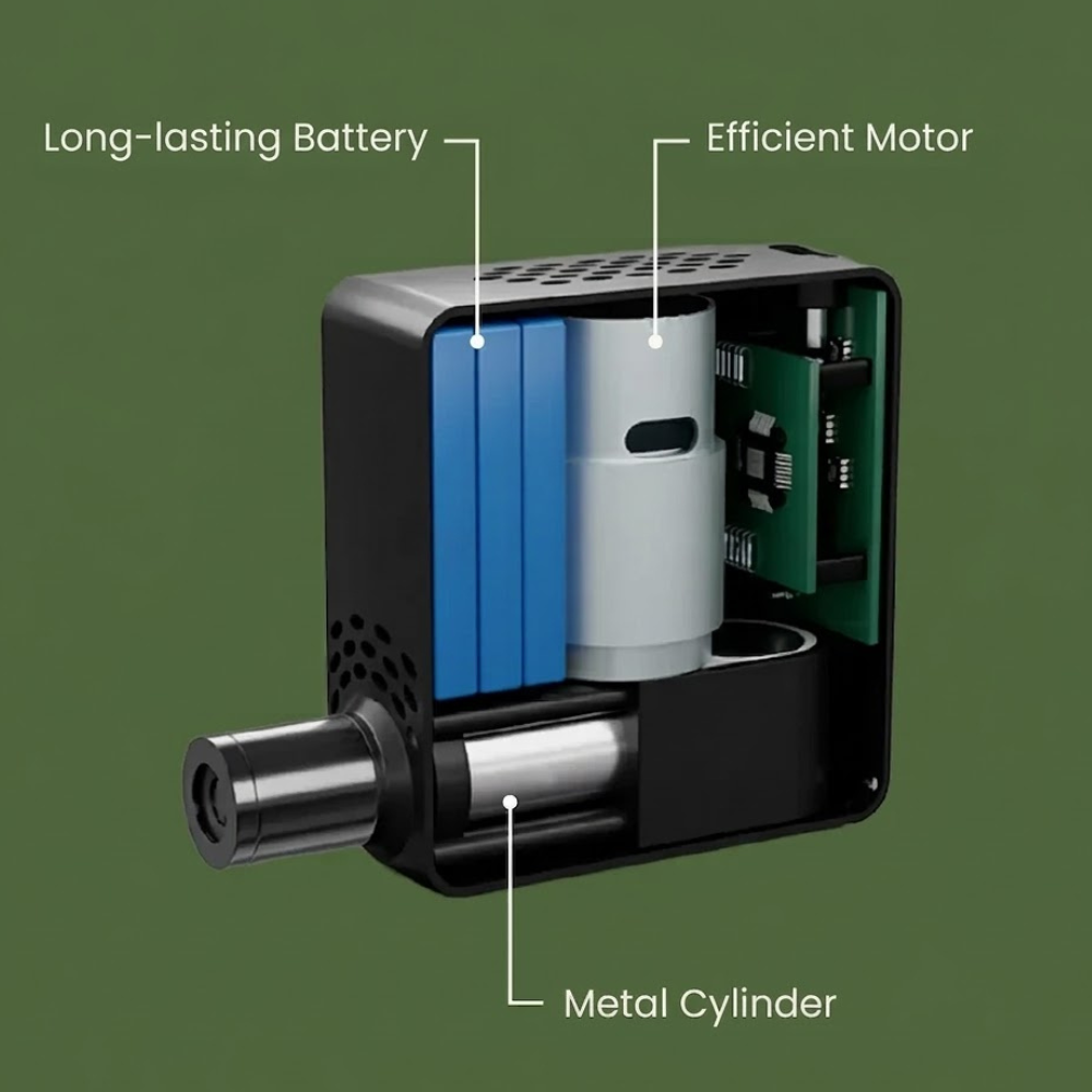 Obsetic Electric Mini Air Pump with LCD Display and USB-C Charging