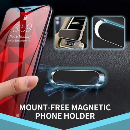 Magnetic Phone Holder, No-Mount Nano Adhesive