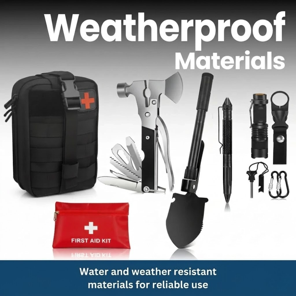 Survival Master Kit, Outdoor Adventure and Emergency Gear Set
