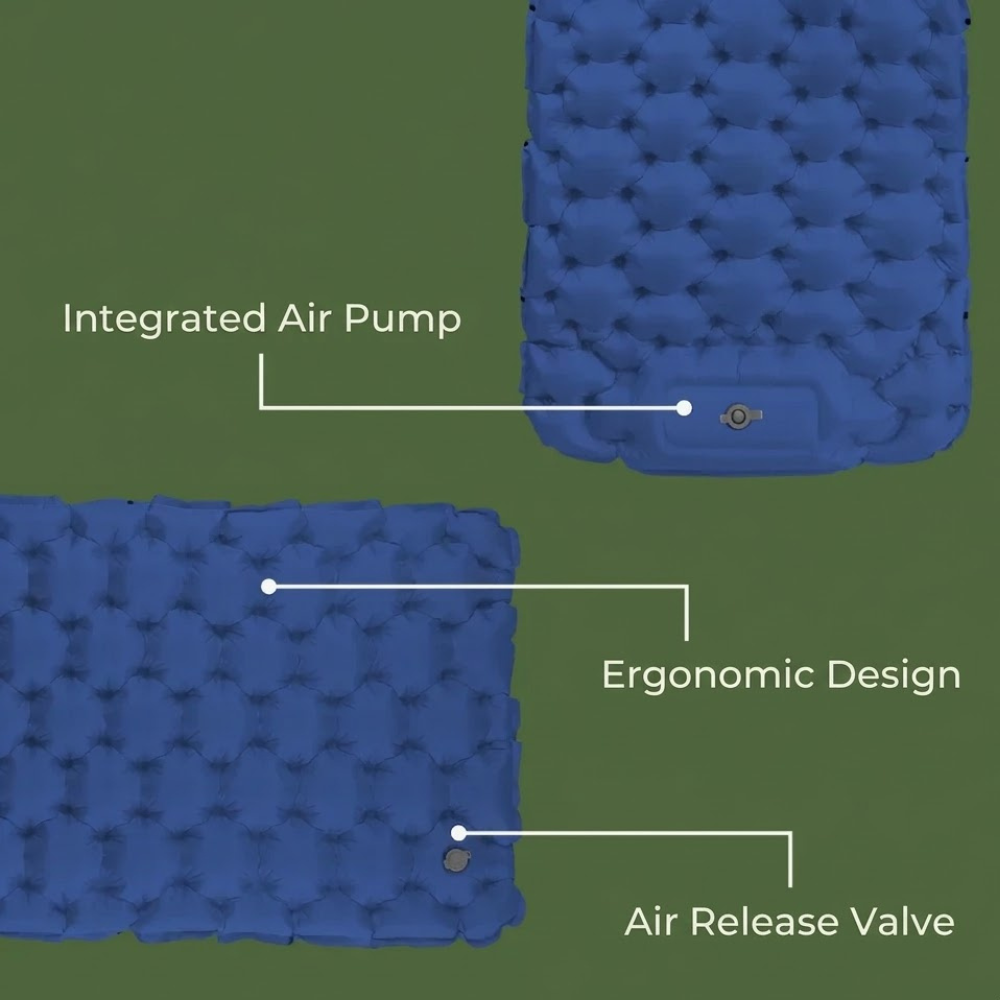 Obsetic Ultralight Sleeping Pad with Integrated Air Pump