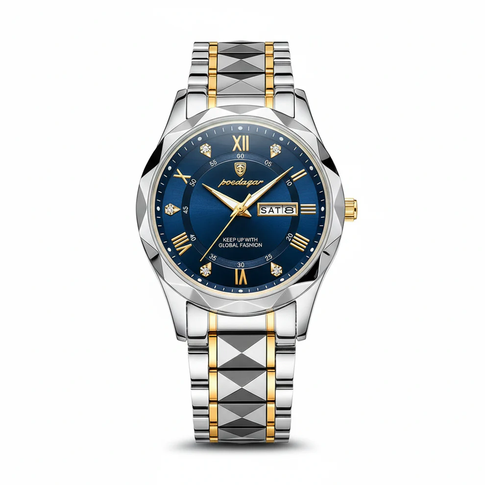 Luxury Mens Watch, Japanese Miyota Quartz, 316L Stainless Steel Case