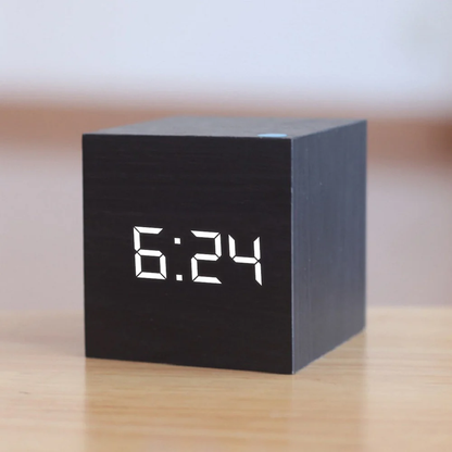 TimeCube Digital Square LED Alarm Clock