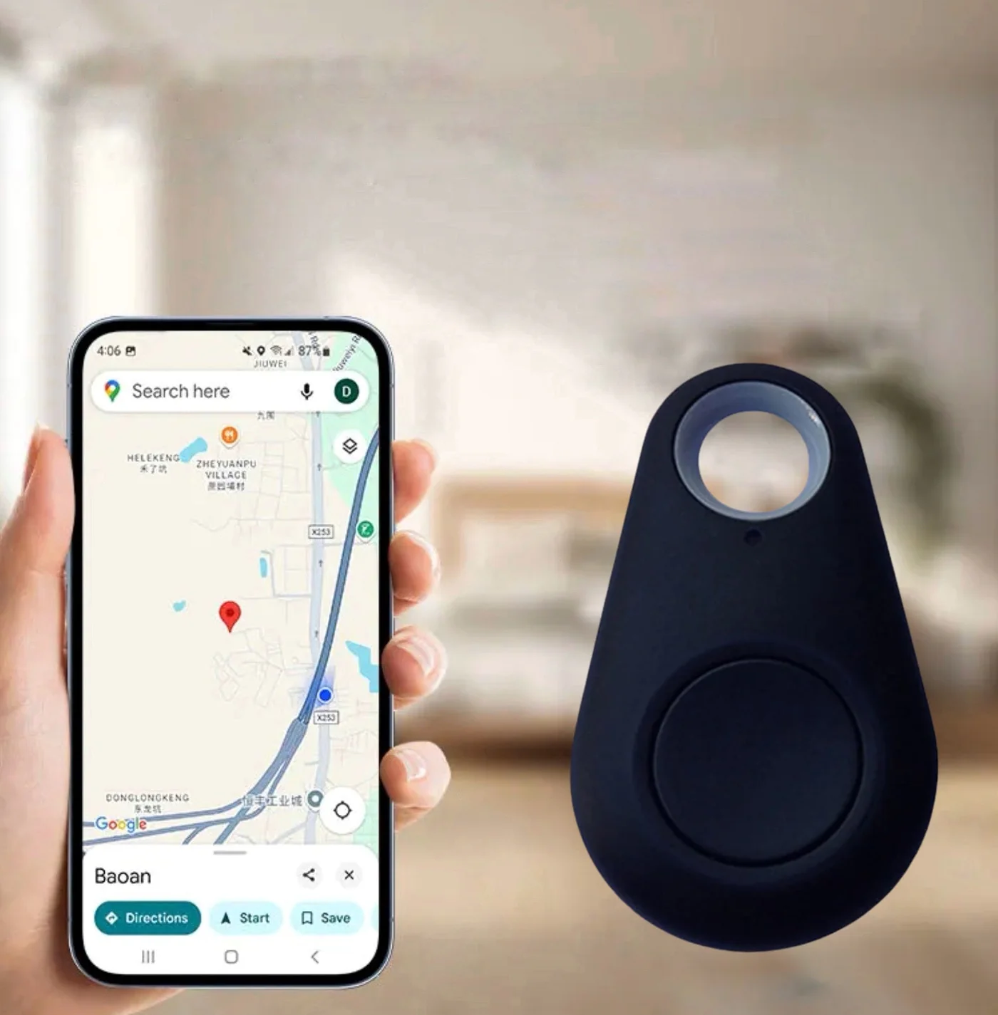 KidLocate Mini GPS Tracker for Kids with Real-Time Location and SOS Alert