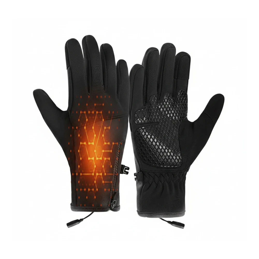 Rechargeable Heated Gloves with 3 Heat Levels, Touchscreen Winter Gloves for Men and Women