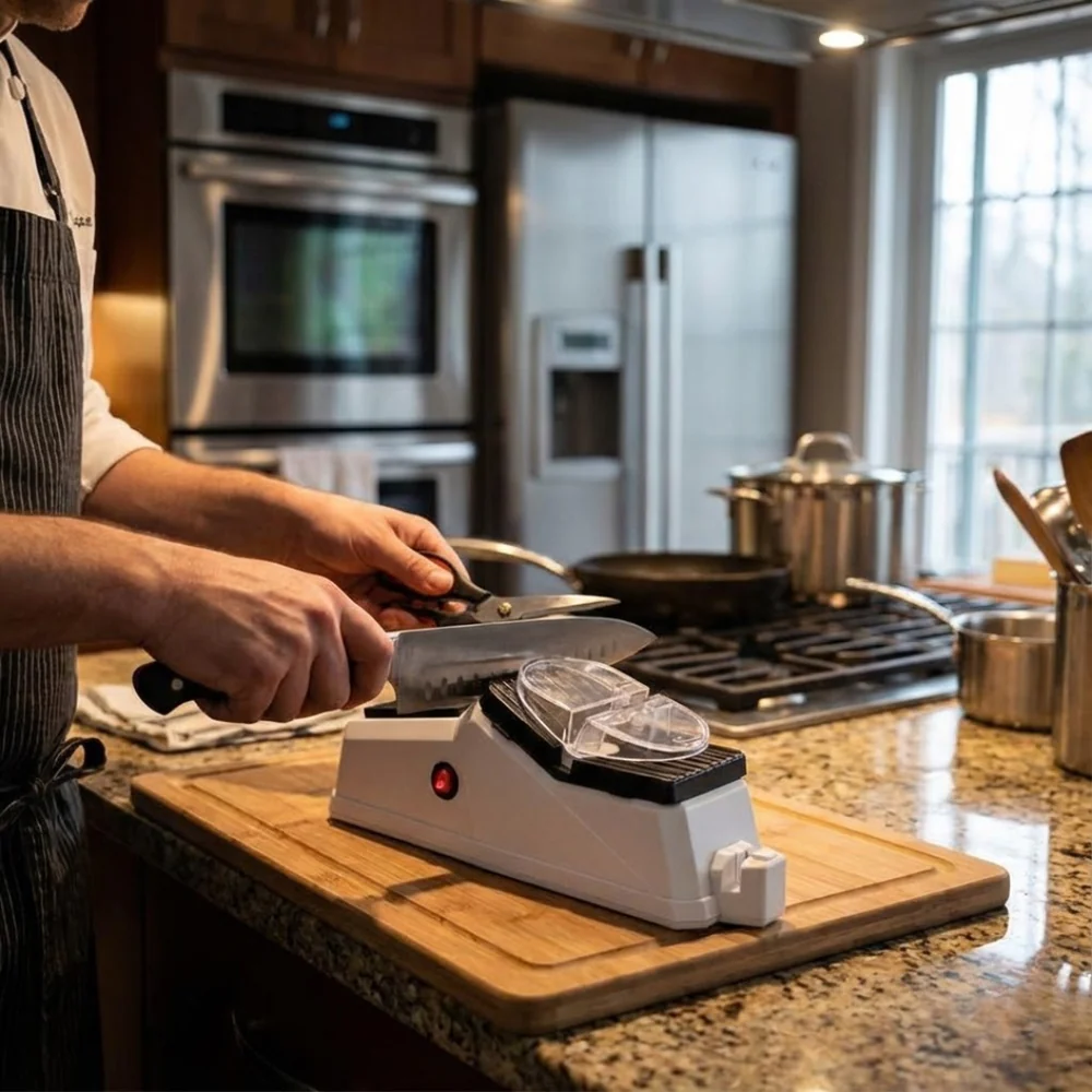 Obsetic BladeFix Electric Knife Sharpener One-Button Operation