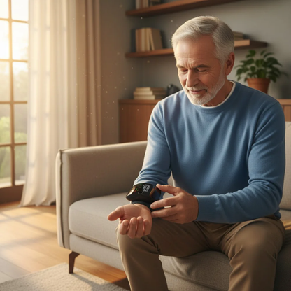 Digital Wrist Blood Pressure Monitor with LED Display and USB Charging