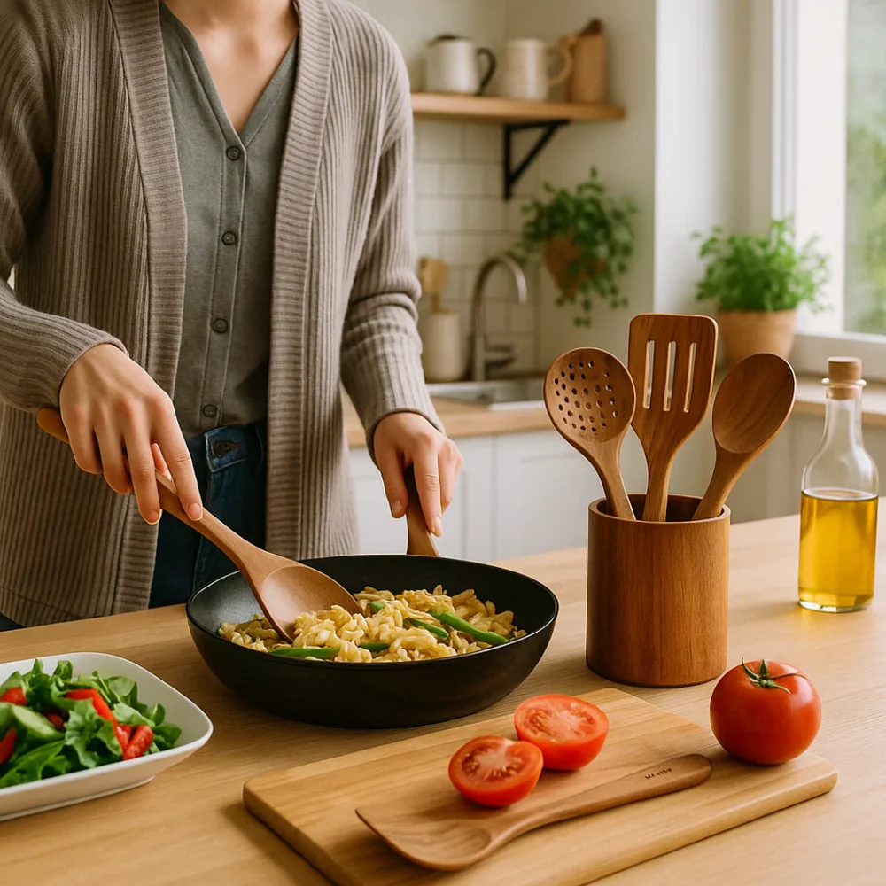 Sustainable Wooden Kitchen Utensil Set
