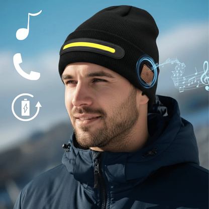 BeamTune Headlamp Beanie with Bluetooth Music