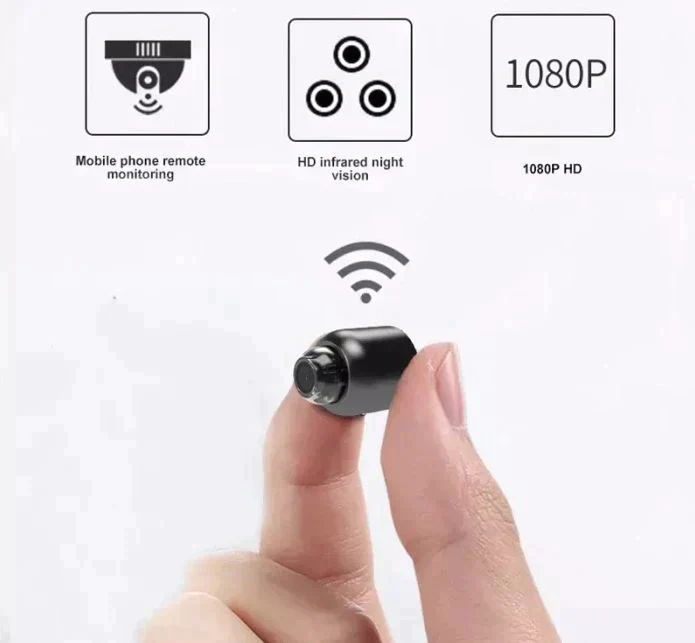 Mini WiFi IP Camera 1080p Full HD with Infrared Night Vision and Motion Sensor