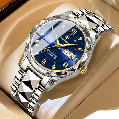 Luxury Mens Watch, Japanese Miyota Quartz, 316L Stainless Steel Case