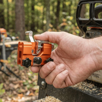 Obsetic Portable Chainsaw Sharpener, Stainless Steel and Aluminum Design