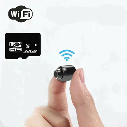 Mini WiFi IP Camera 1080p Full HD with Infrared Night Vision and Motion Sensor