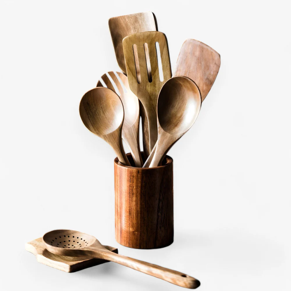 Sustainable Wooden Kitchen Utensil Set