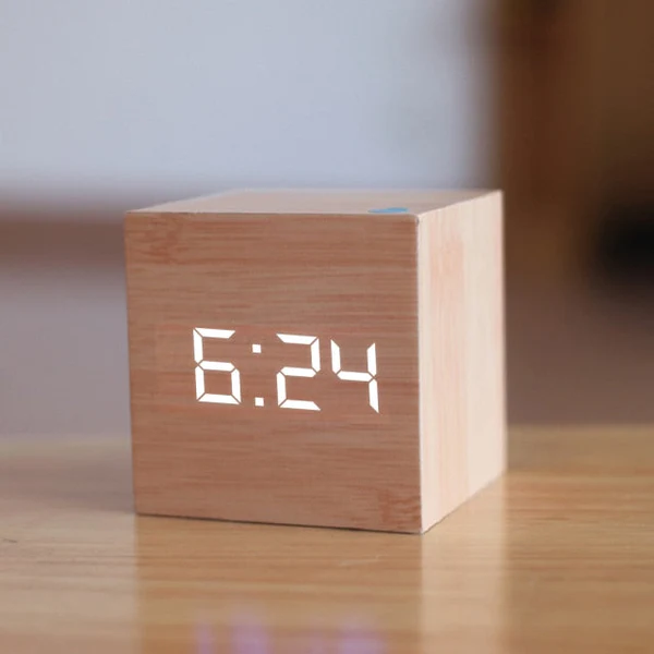 TimeCube Digital Square LED Alarm Clock