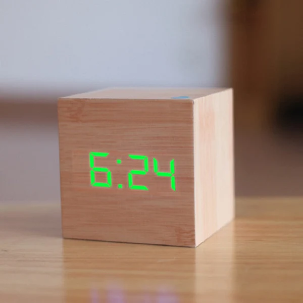 TimeCube Digital Square LED Alarm Clock