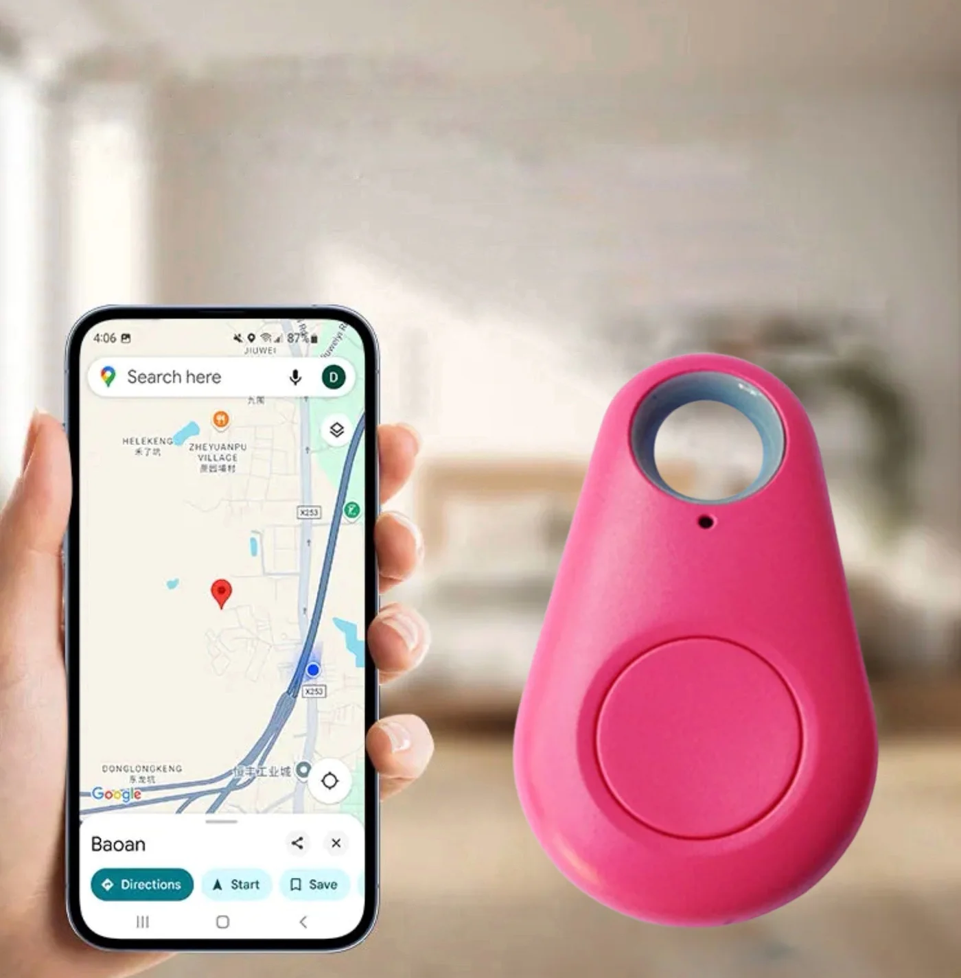 KidLocate Mini GPS Tracker for Kids with Real-Time Location and SOS Alert