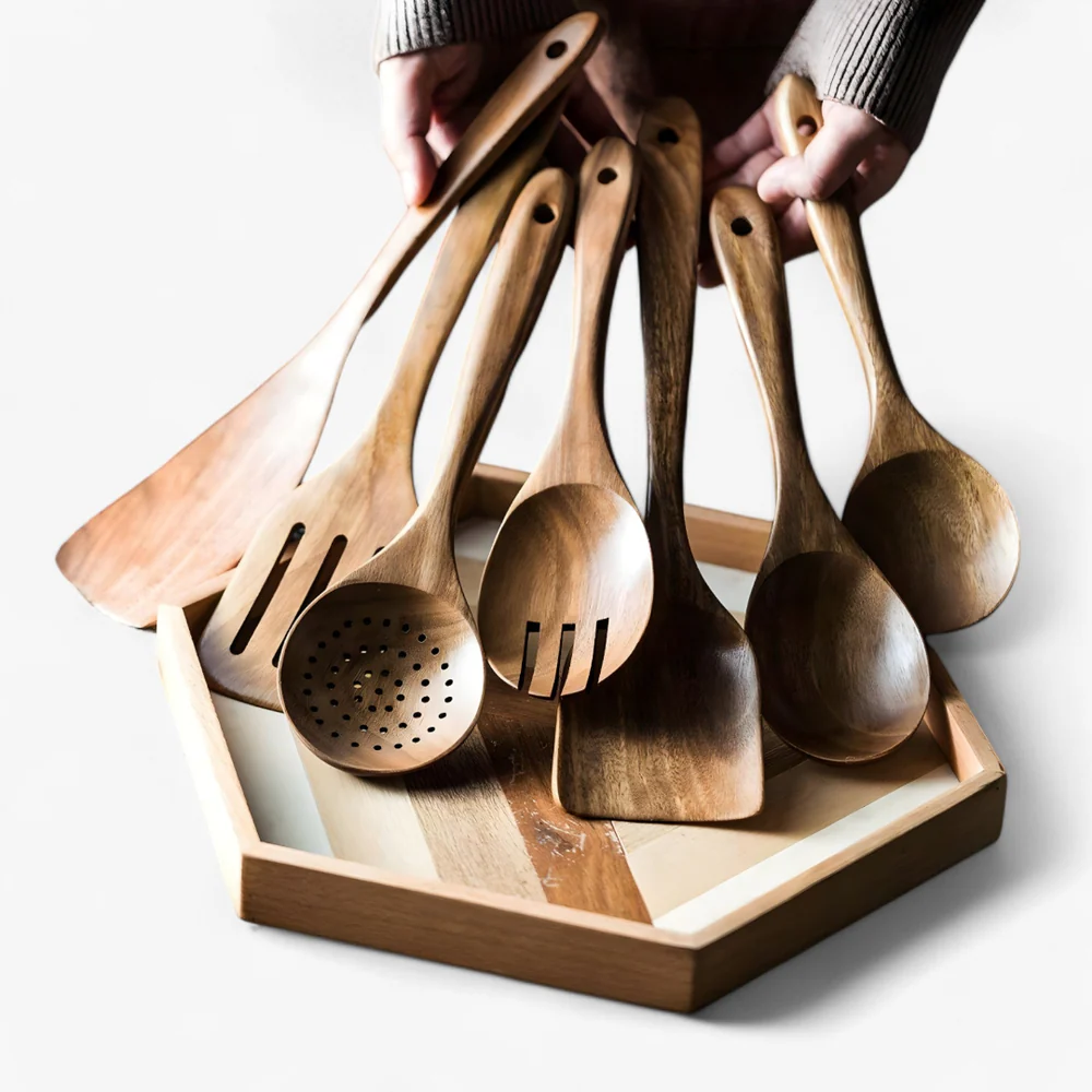 Sustainable Wooden Kitchen Utensil Set