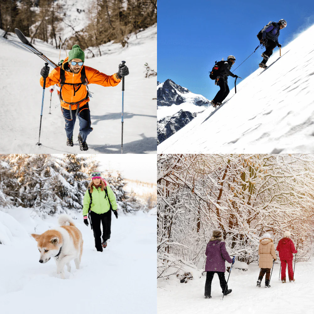 Obsetic Universal Shoe Spikes Pro, Safe Walking on Snow and Ice