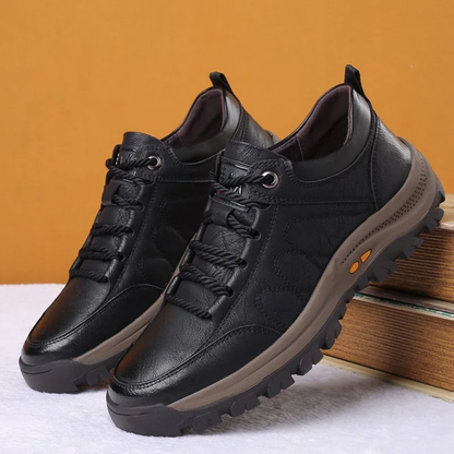 Hand-Sewn Leather Casual Shoes Orthopedic Support for Men