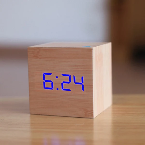 TimeCube Digital Square LED Alarm Clock