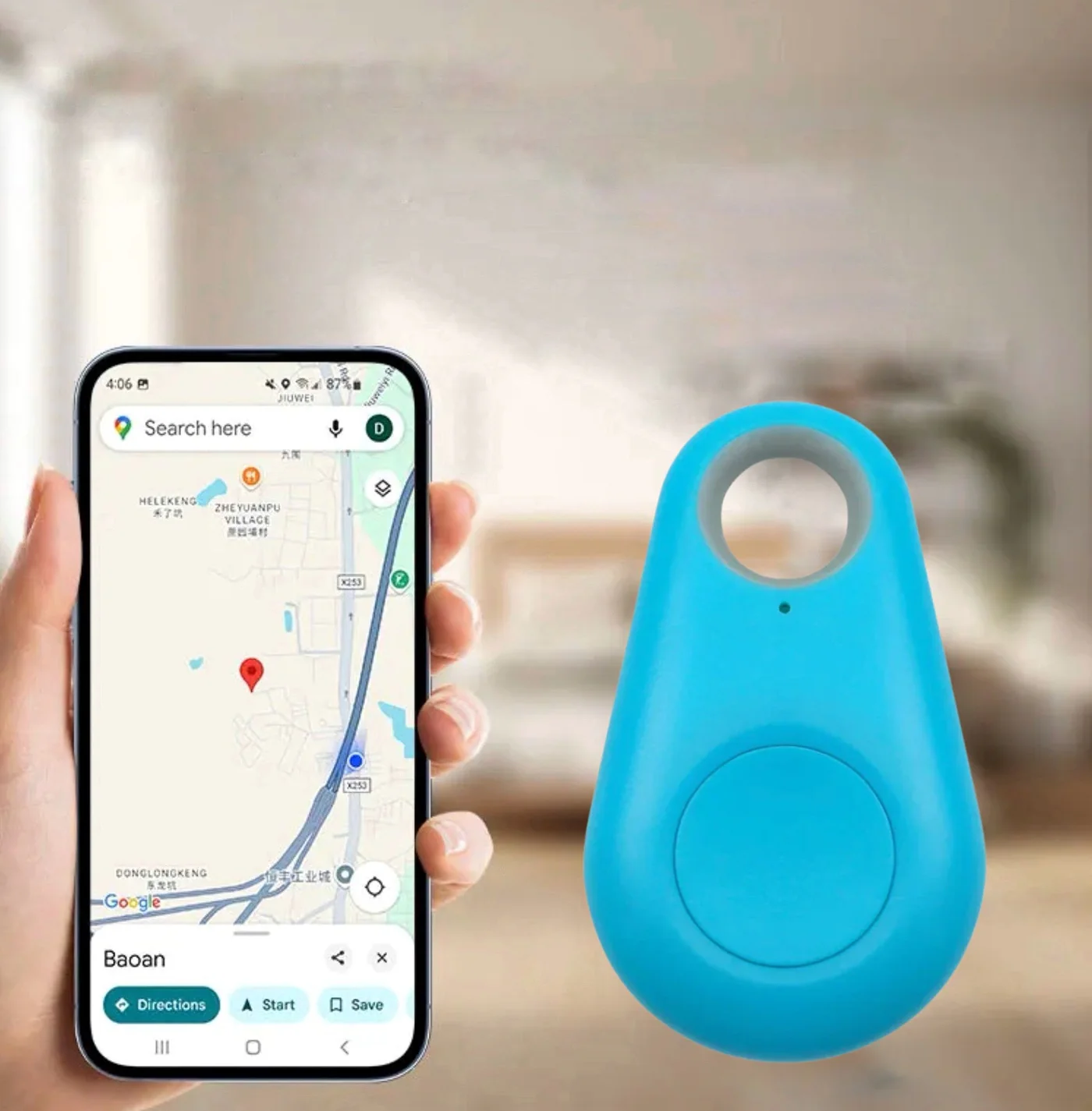 KidLocate Mini GPS Tracker for Kids with Real-Time Location and SOS Alert